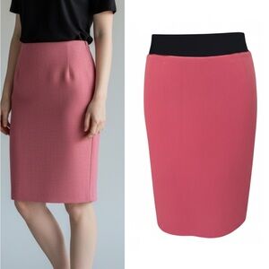 Lafayette 148 Classic Pink Pencil Skirt , virgin wool , 12, NWOT